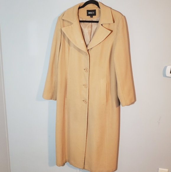Metro Style Jackets & Blazers - Metro Style Wool Blend Trench Coat